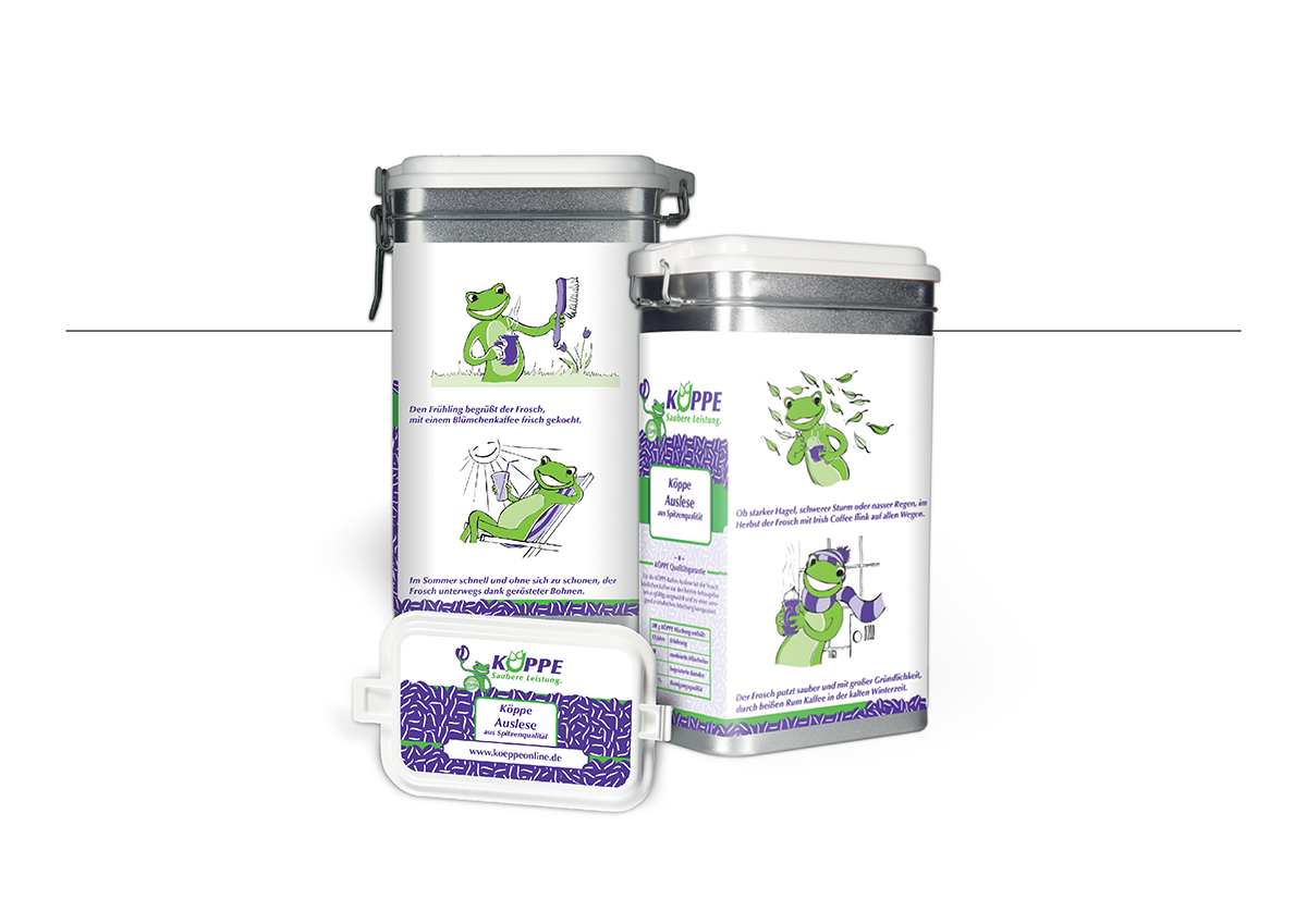 Klares Branding für Köppe Gebäudereinigung: Gestaltung einer individuellen Banderole als Teil des Corporate Designs. Ein starkes visuelles Statement im Gebäudemanagement.