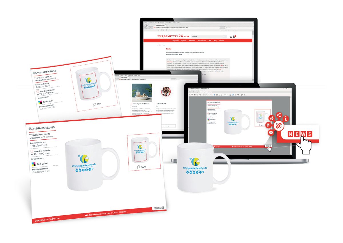 Portfolio: Christoph Reiche von christoph-reiche.de, Kundenvisualisierung 2024, Werbemittel24.com GmbH